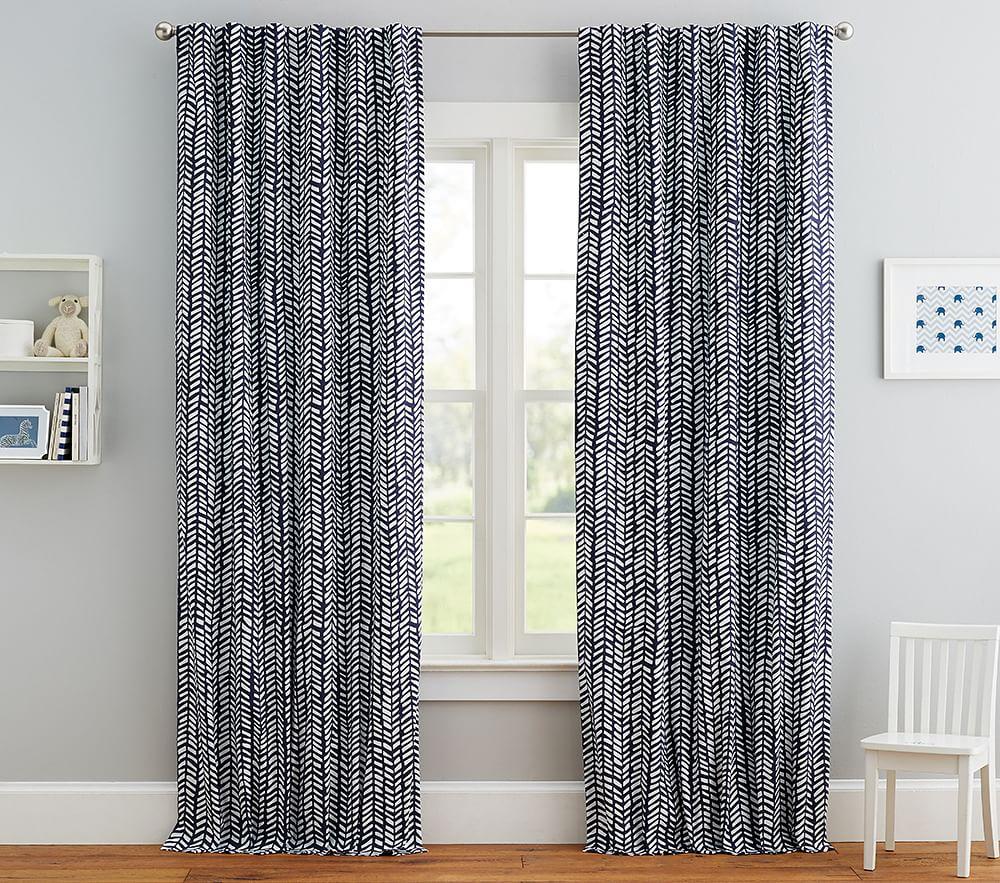 Broken Arrows Printed Blackout Curtain Panel